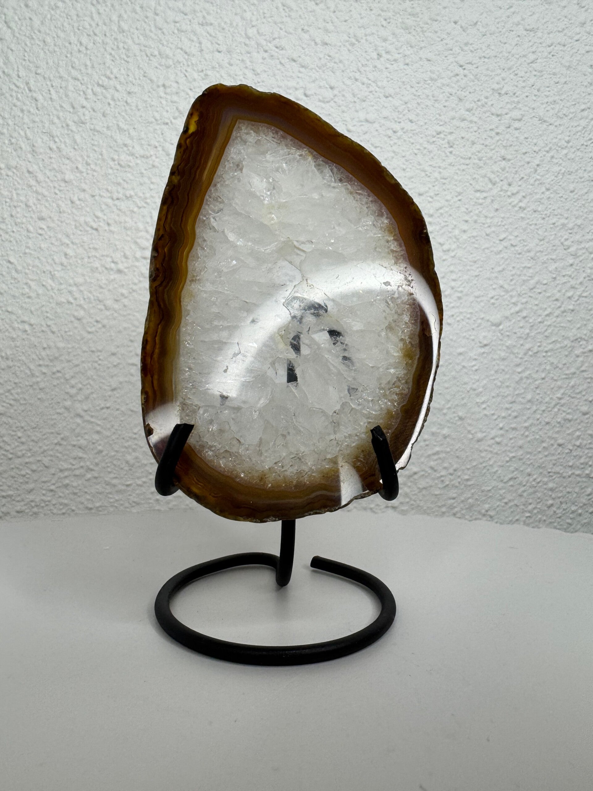 Agaat schijf op standaard 1