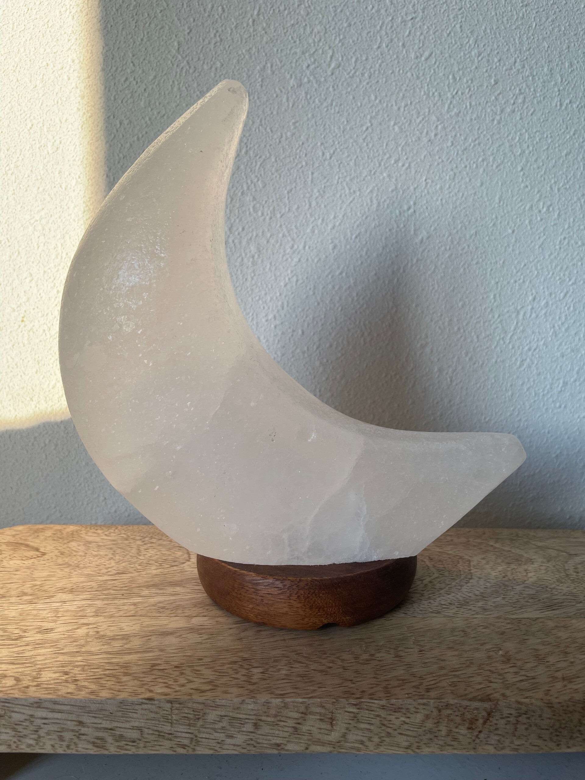 Himalaya zoutlamp maan wit