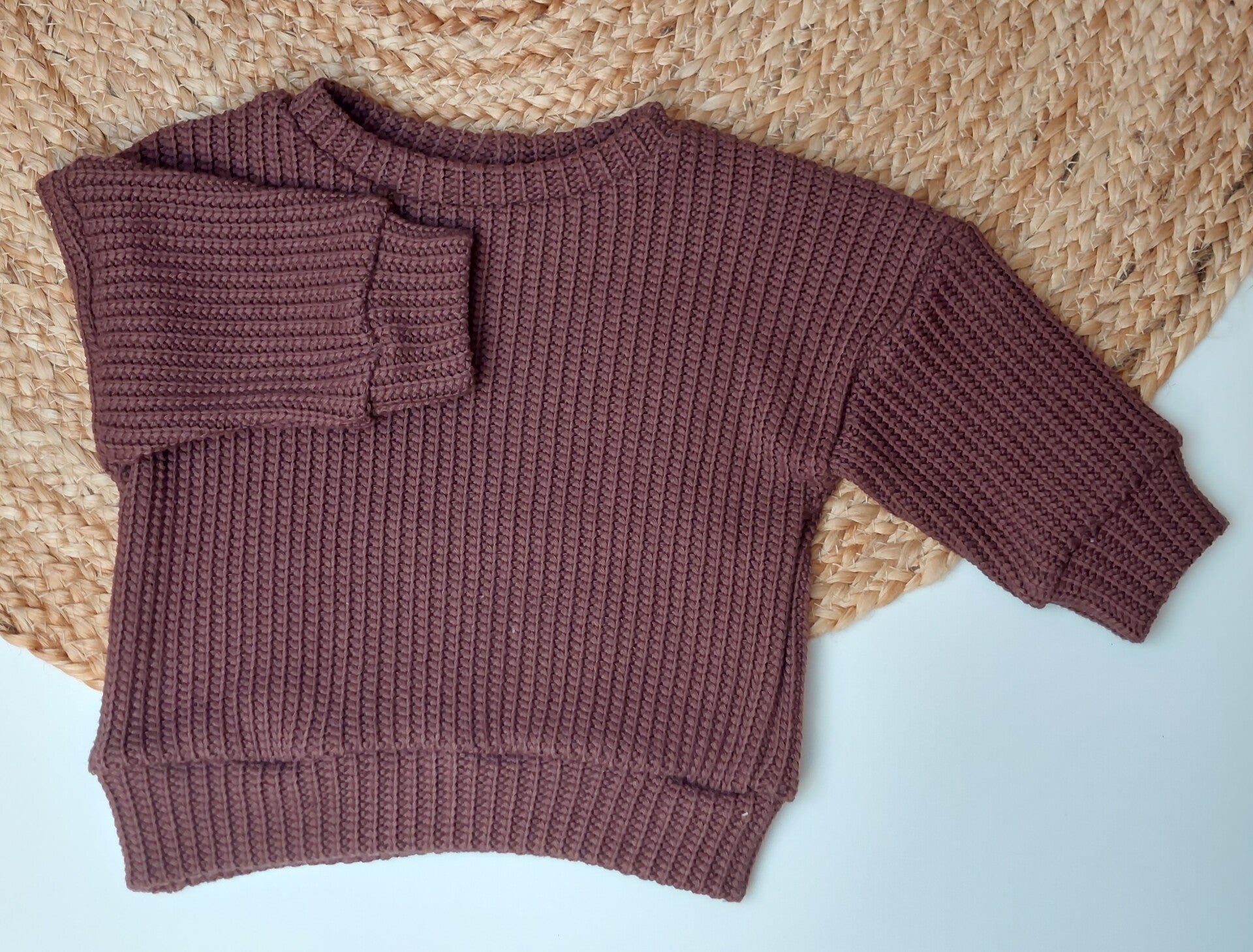 Oversized knitted sweater