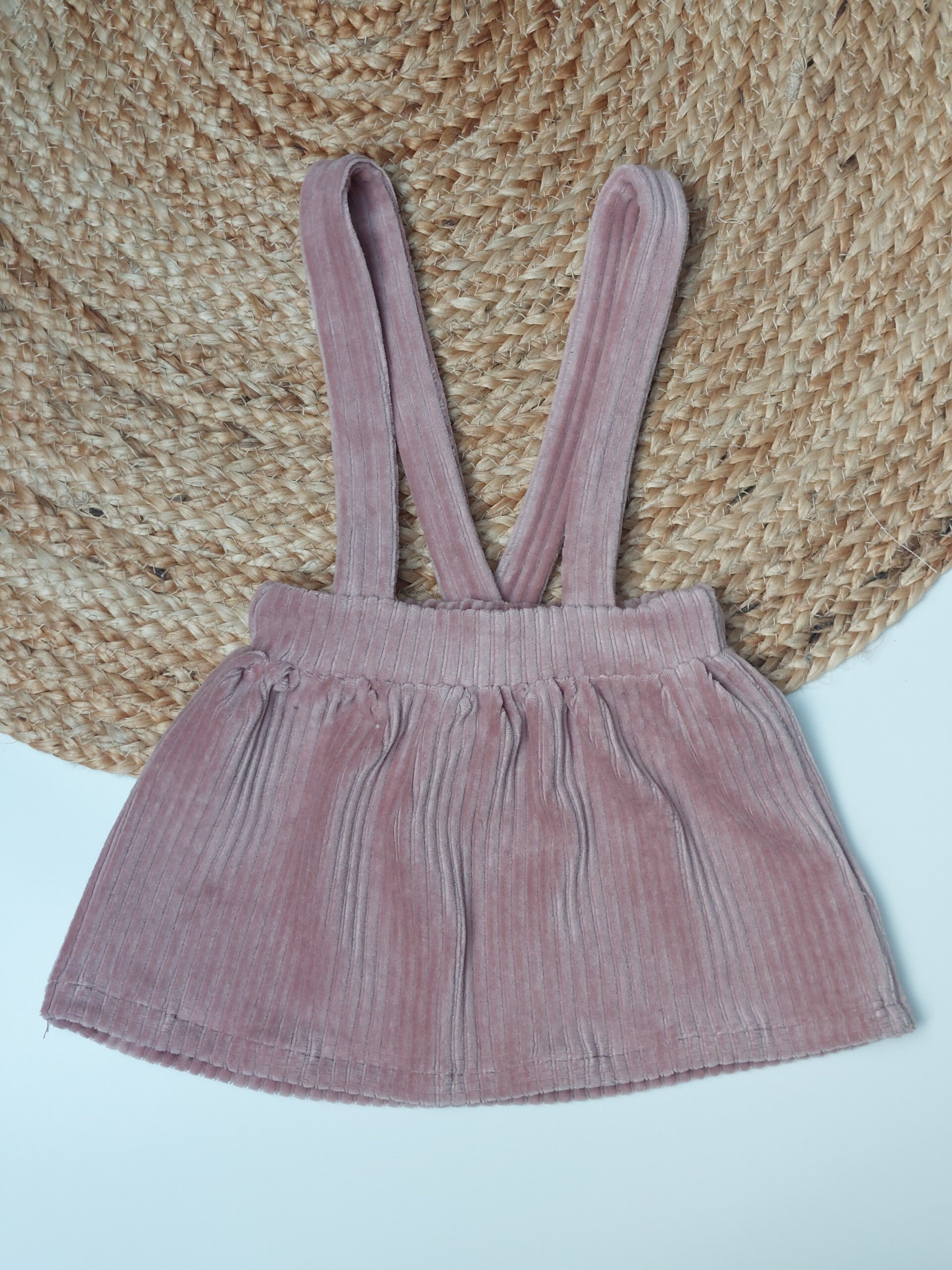 Rokje licht Mauve  rib corduroy mauve