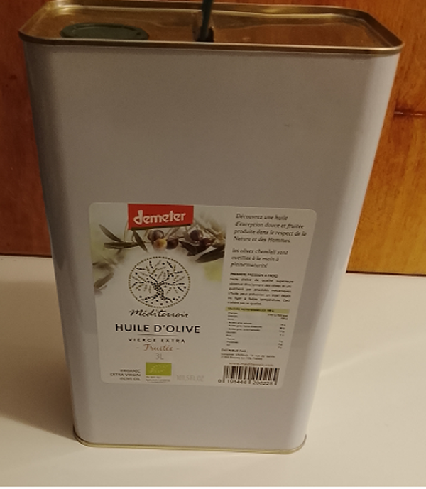 Huile d'olives bio