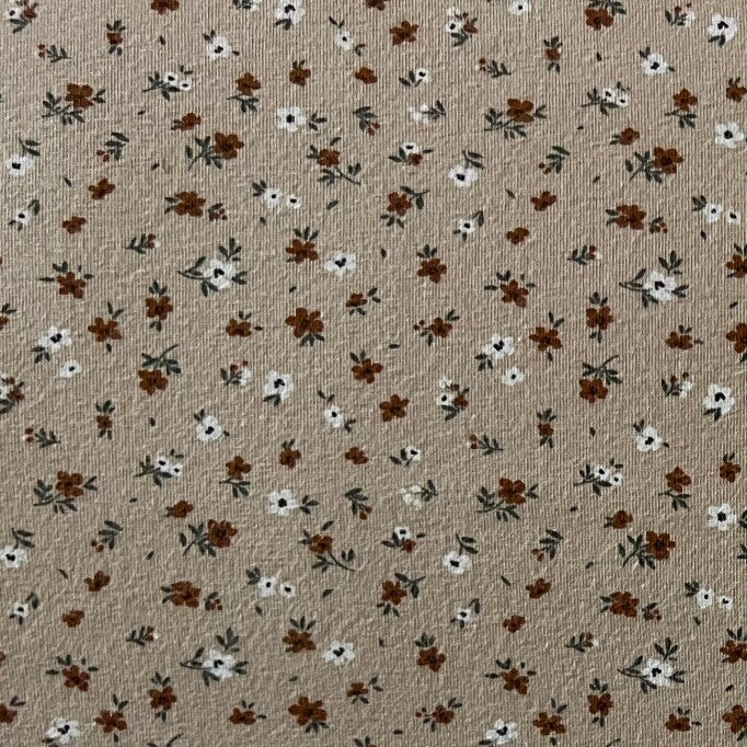 Boxpakje beige bloem