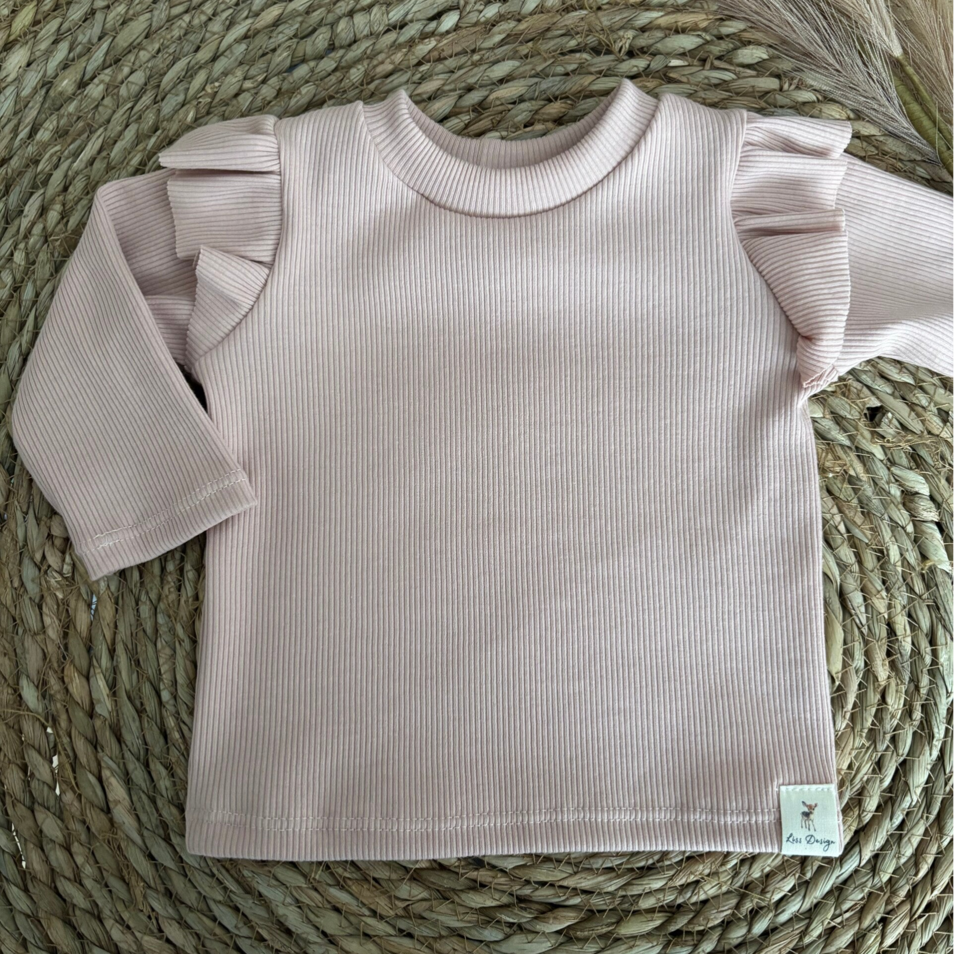 Longsleeve rib nude pink