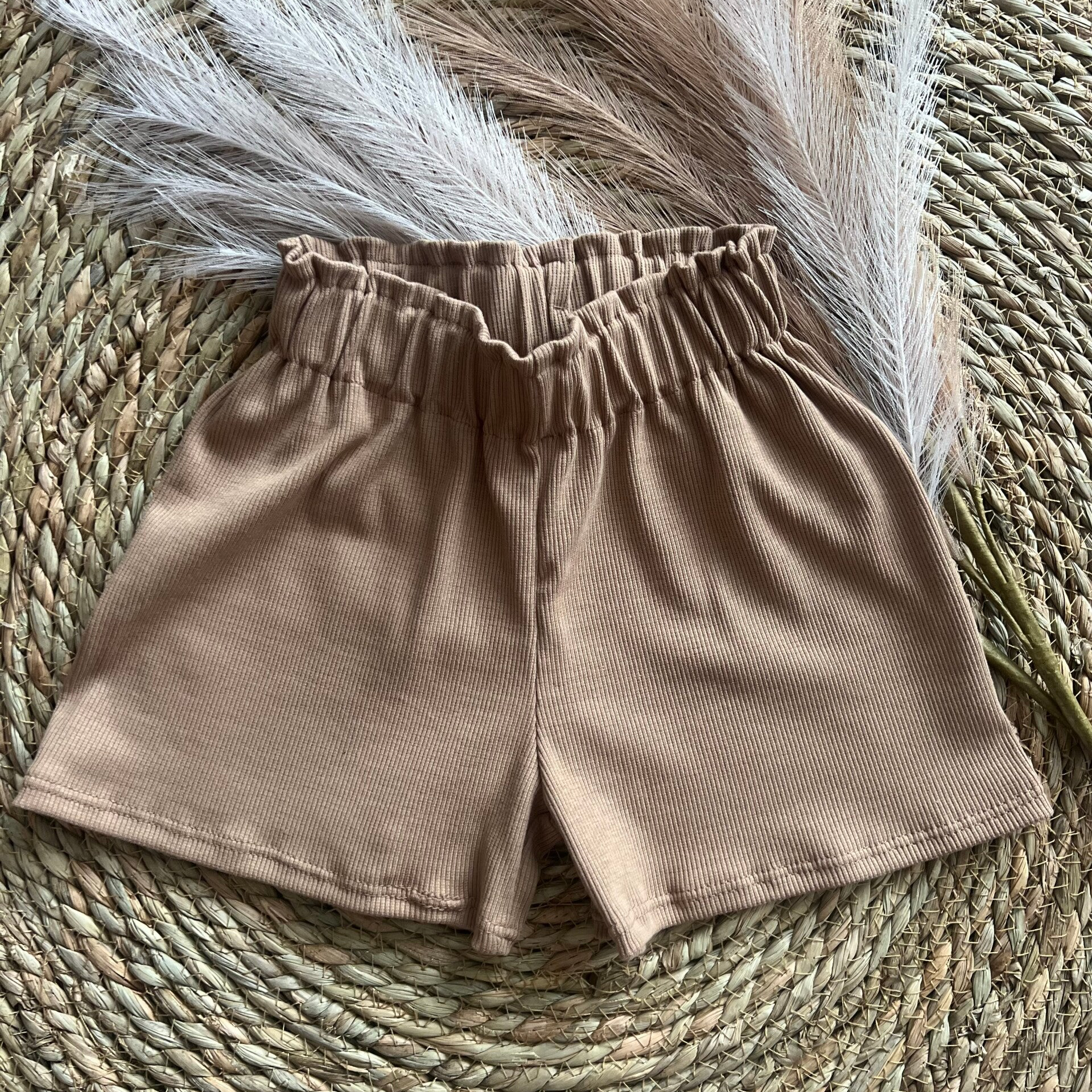 High waist short rib cacao