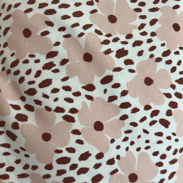 Rokje luipaard bloem roze