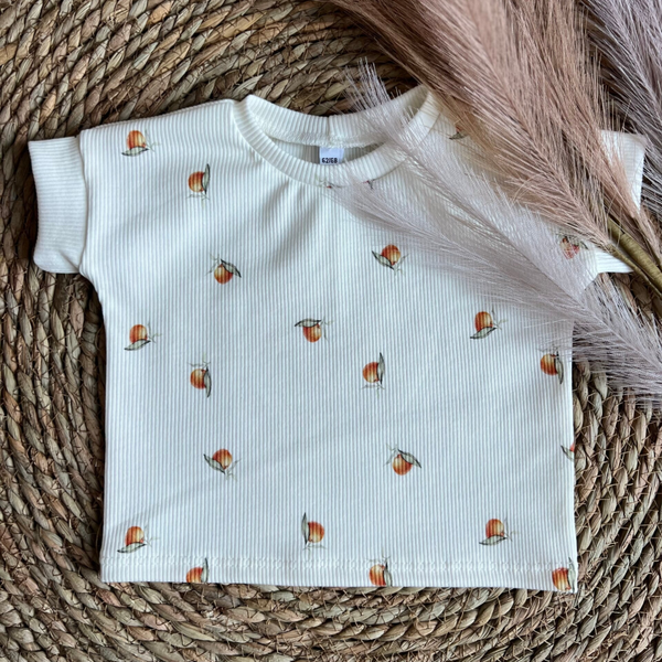 T-shirt rib mandarin