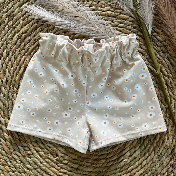 High waist short madelief zand