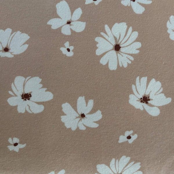 T-Shirt bloemen zalm