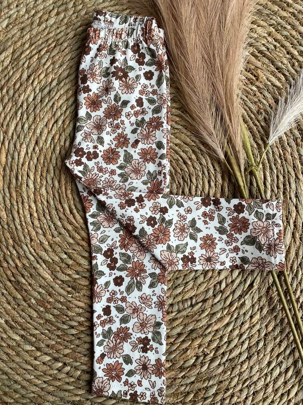 Legging herfst bloemen