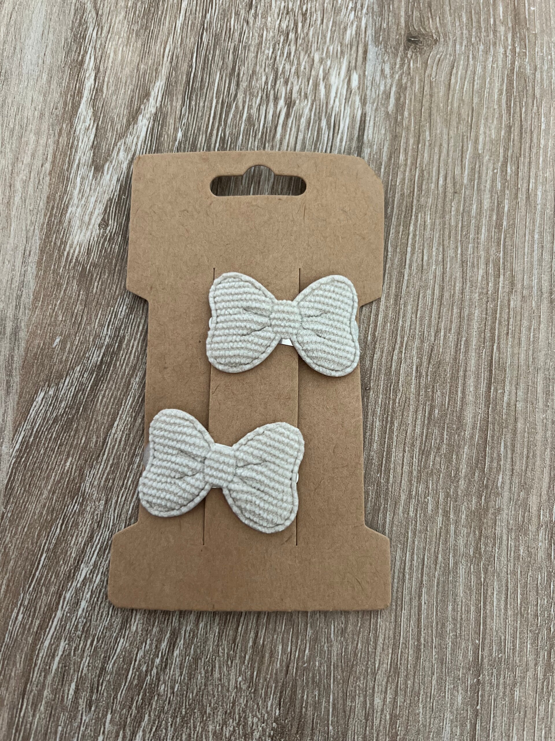 3cm zilver strikjes beige