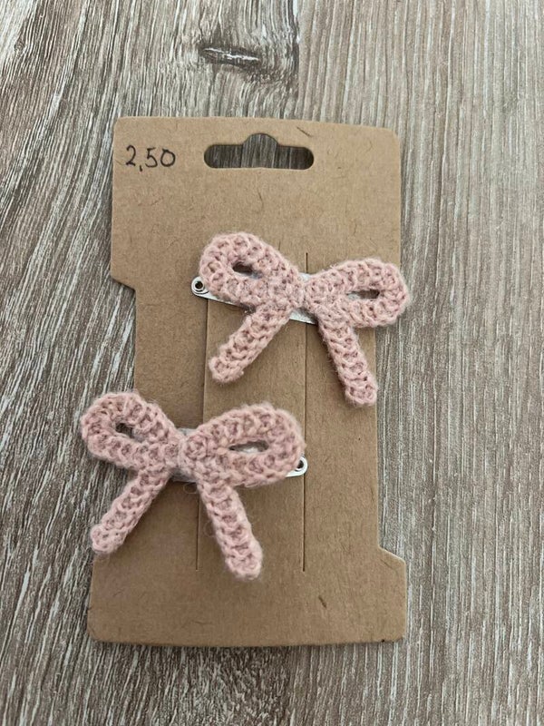 3cm zilver strikjes roze