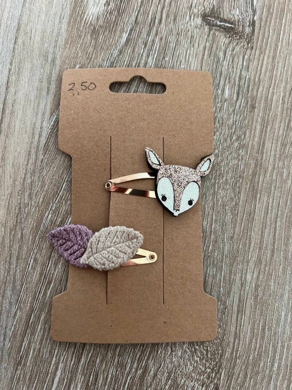 3cm goud hertje blaadjes