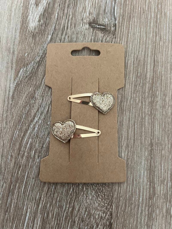 3cm goud hartjes glitter