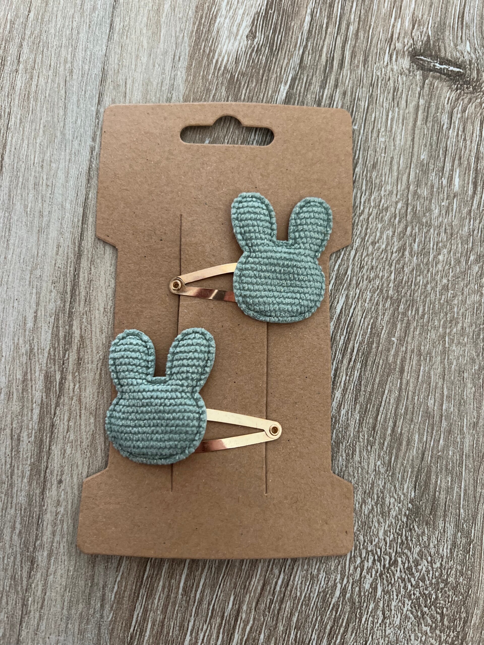 3cm goud konijn groen