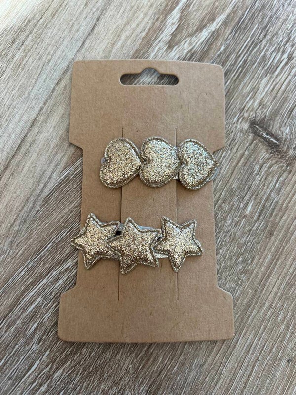 5cm glitter ster hart