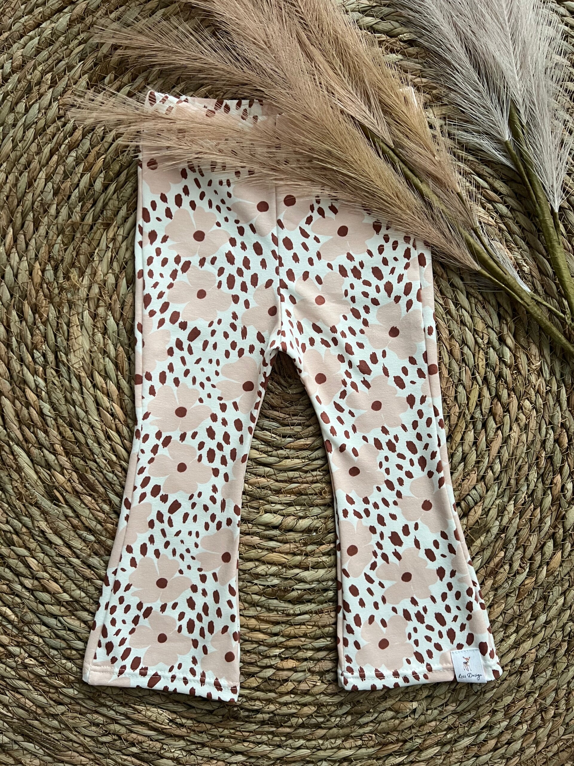 Flared luipaard roze