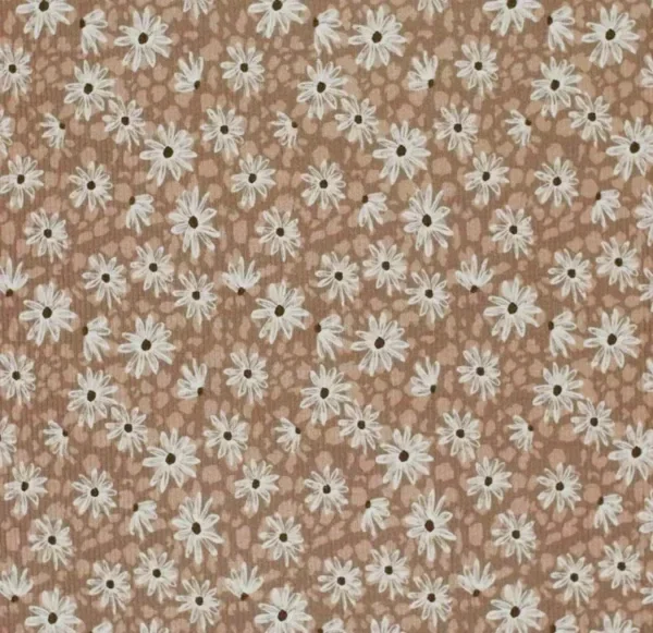 High waist short rib luipaard bloem