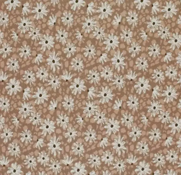 High waist short rib luipaard bloem