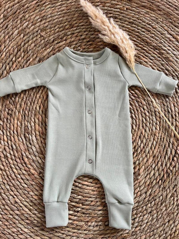 Boxpakje rib dusty green