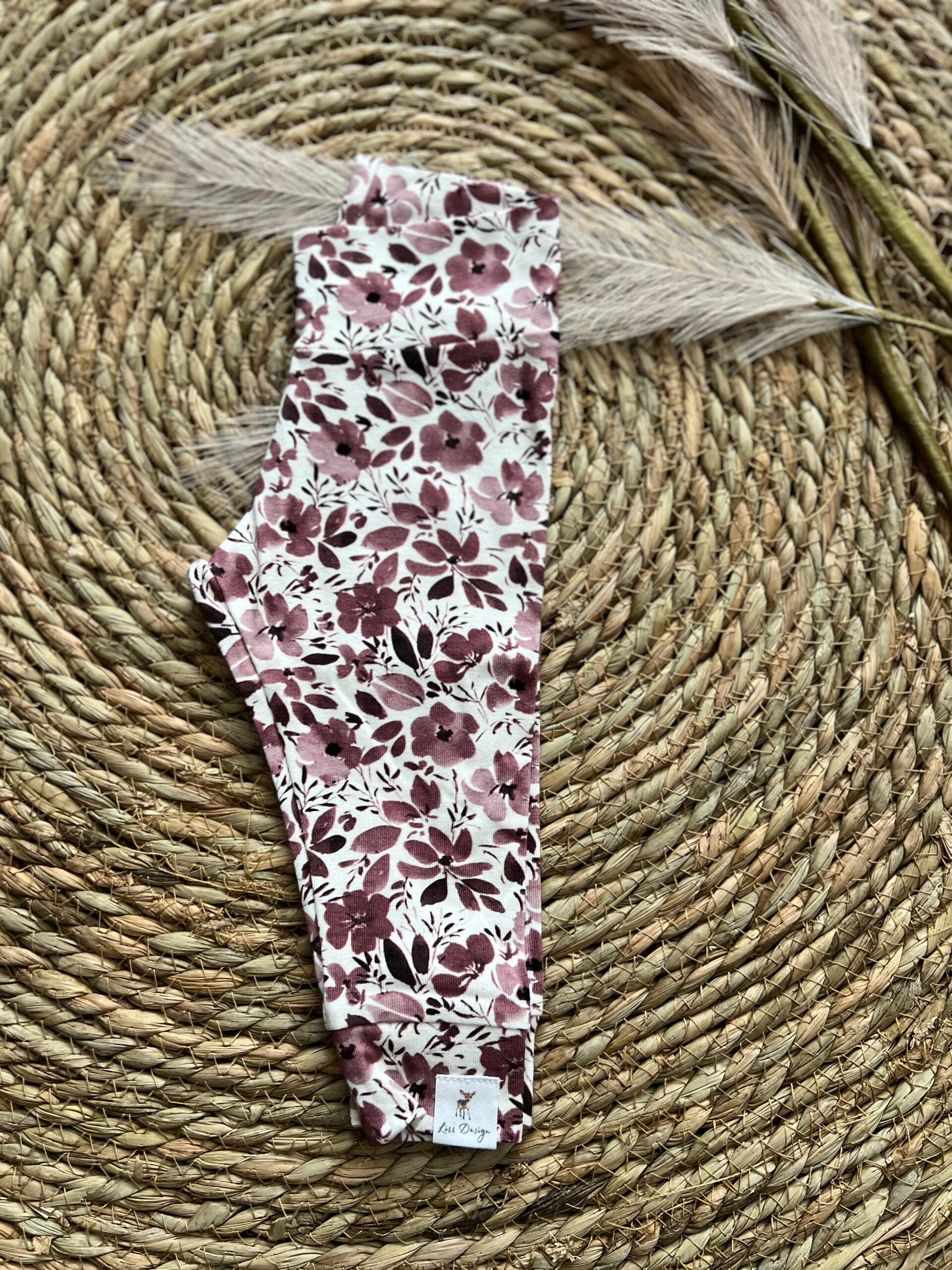 Legging Mauve bloemen 62/68