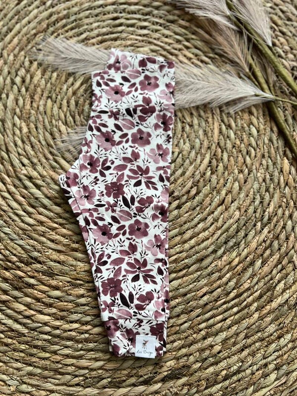 Legging Mauve bloemen 62/68