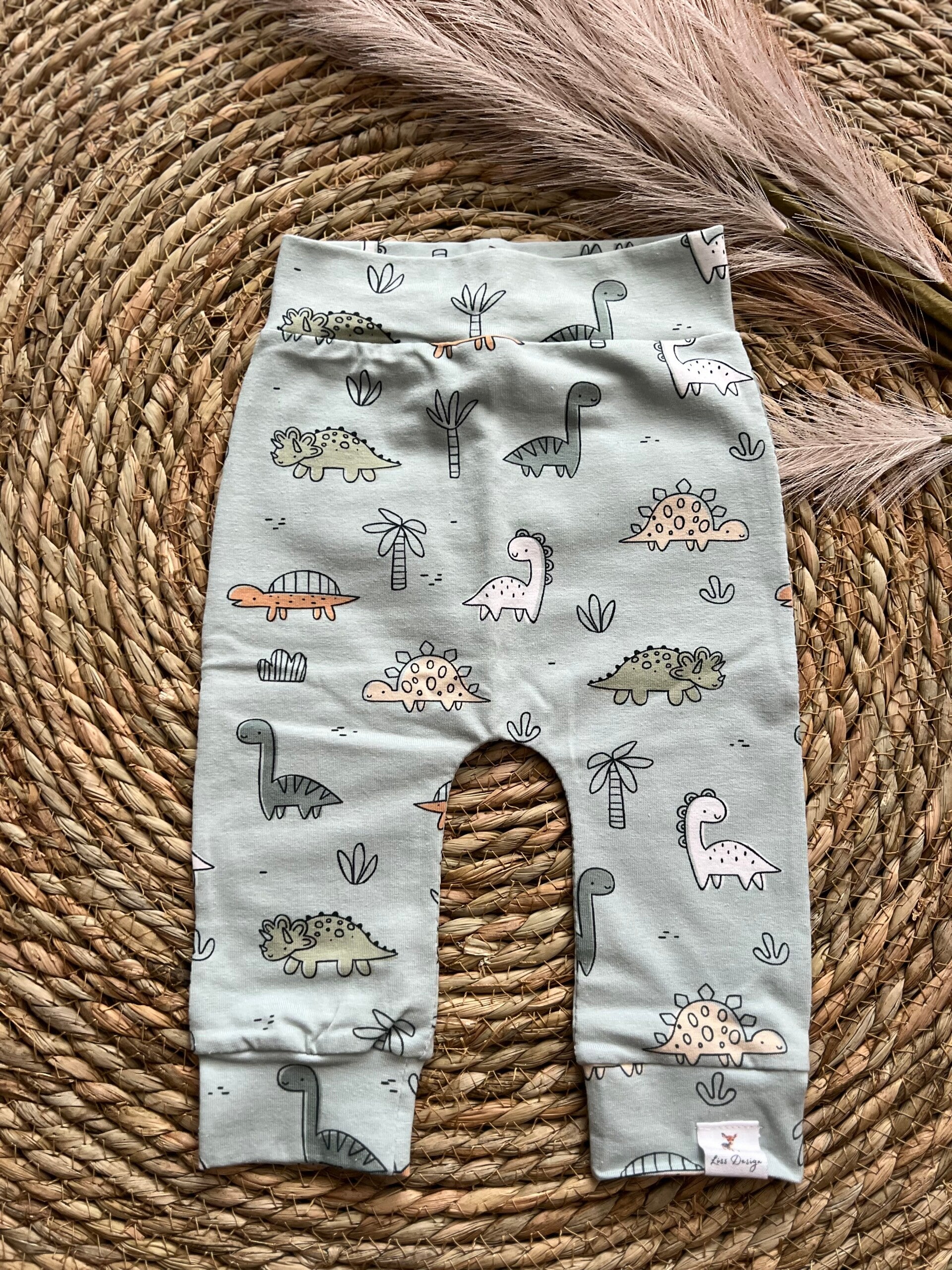 Broekje dino blauw 62/68