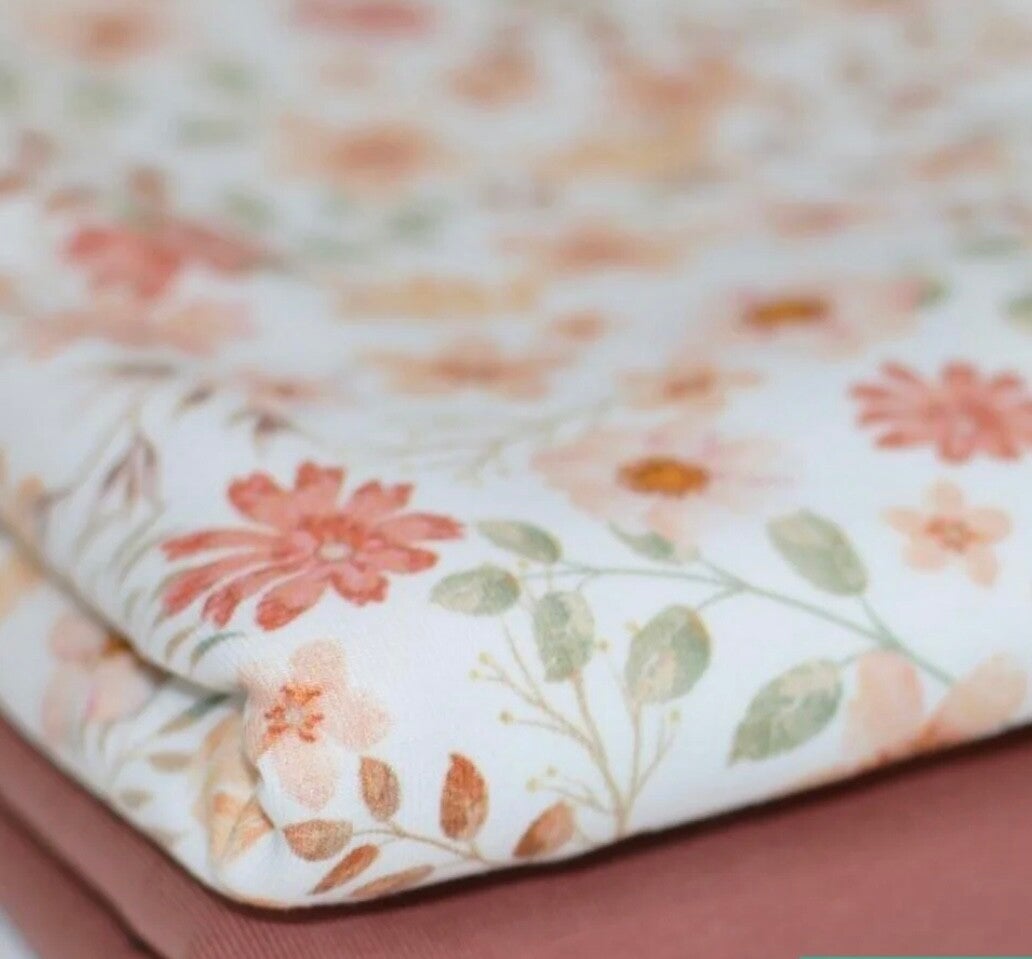 Haarbandje perzik bloem