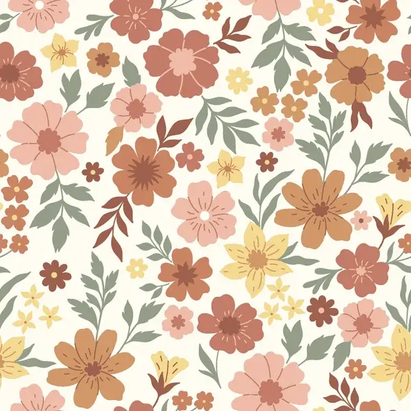 Broekje vintage bloemen