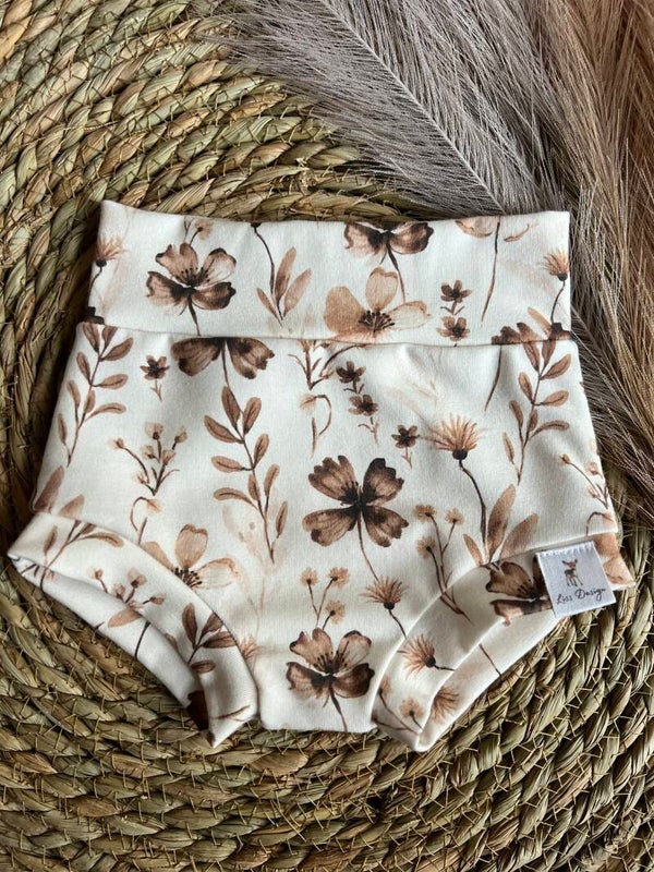 Bummie bruine bloemen