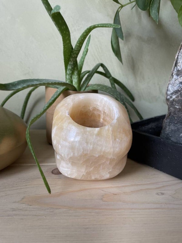 Calciet ( gouden ) theelicht