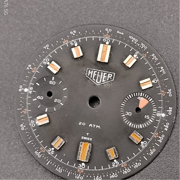Dial Heuer Pre Carrera reverse calibro 7733