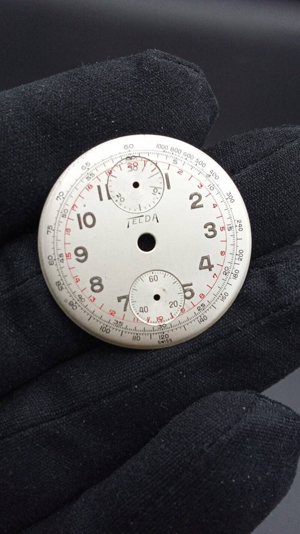 QUADRANTE CRONOGRAFO "TELDA" VINTAGE CALIBRO "VENUS 170"