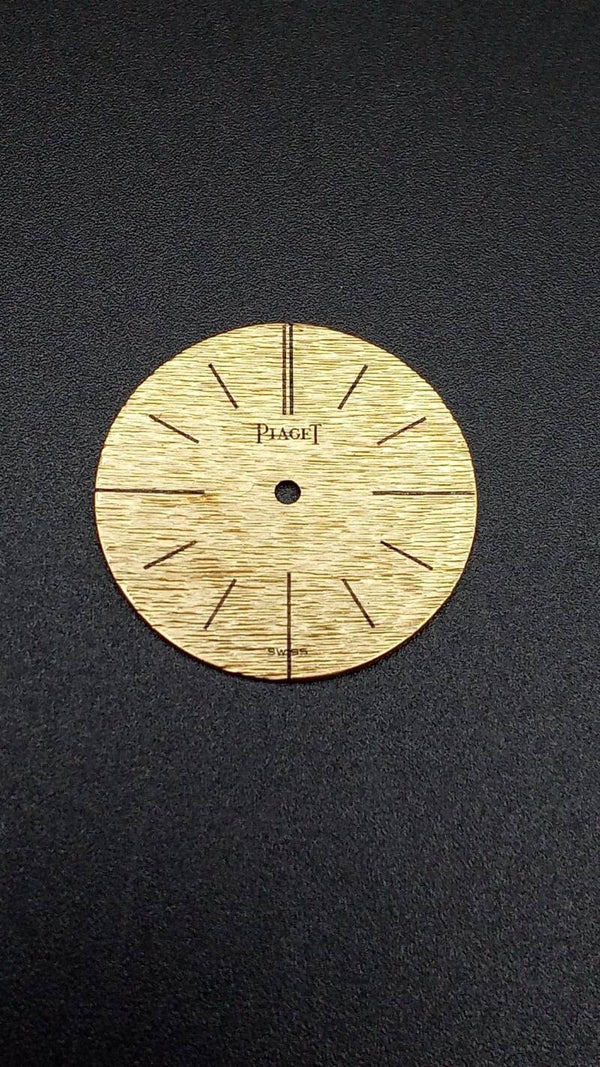 Quadrante Lino Piaget in oro 18kt  + coppia di sfere cal 9p