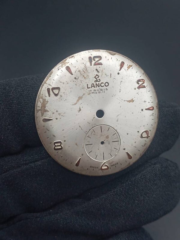 Quadrante Lanco carica manuale vintage     cod. A02