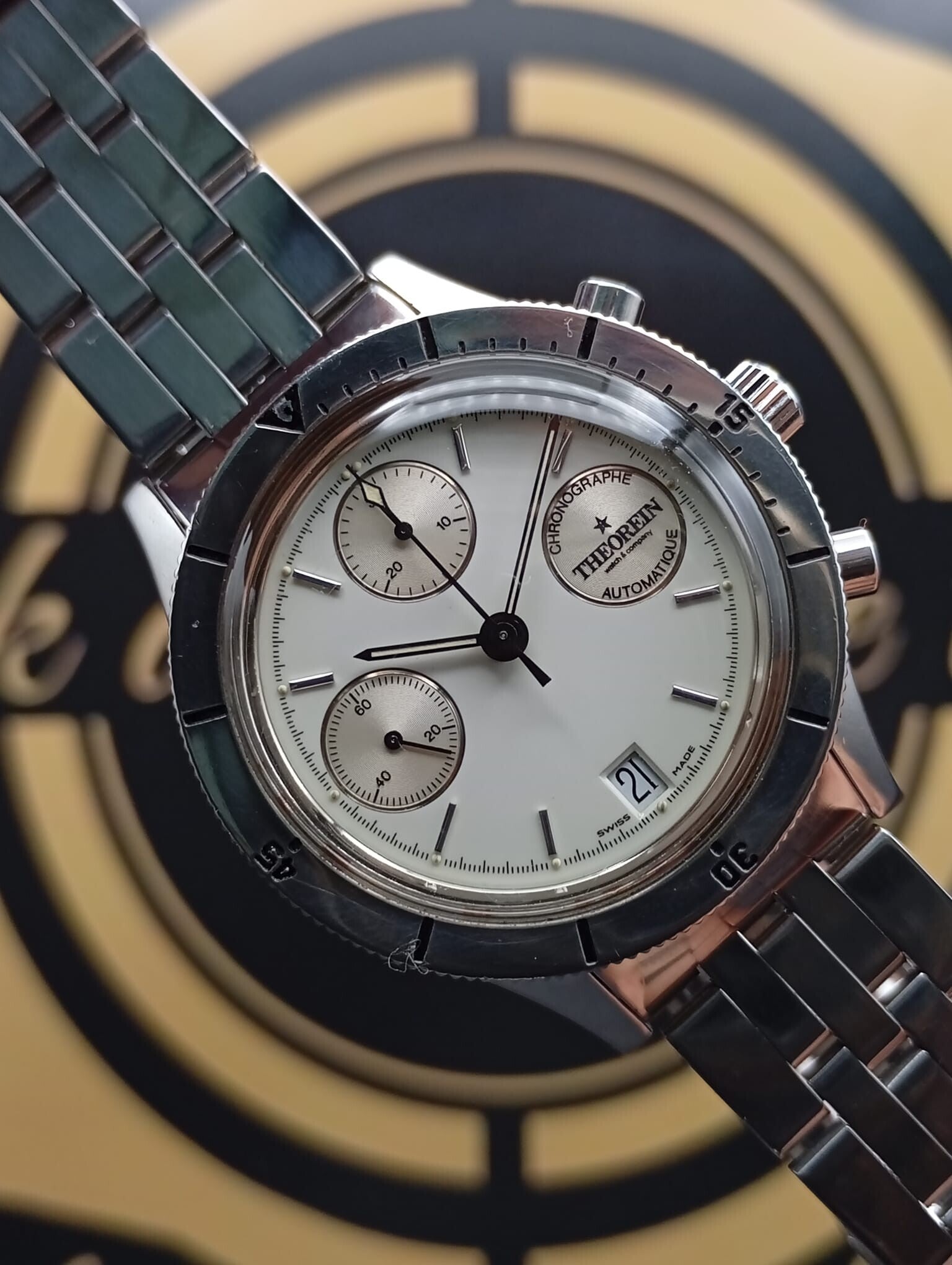 Theorein Automatique  Reverse Chrono Diver Vintage Swiss