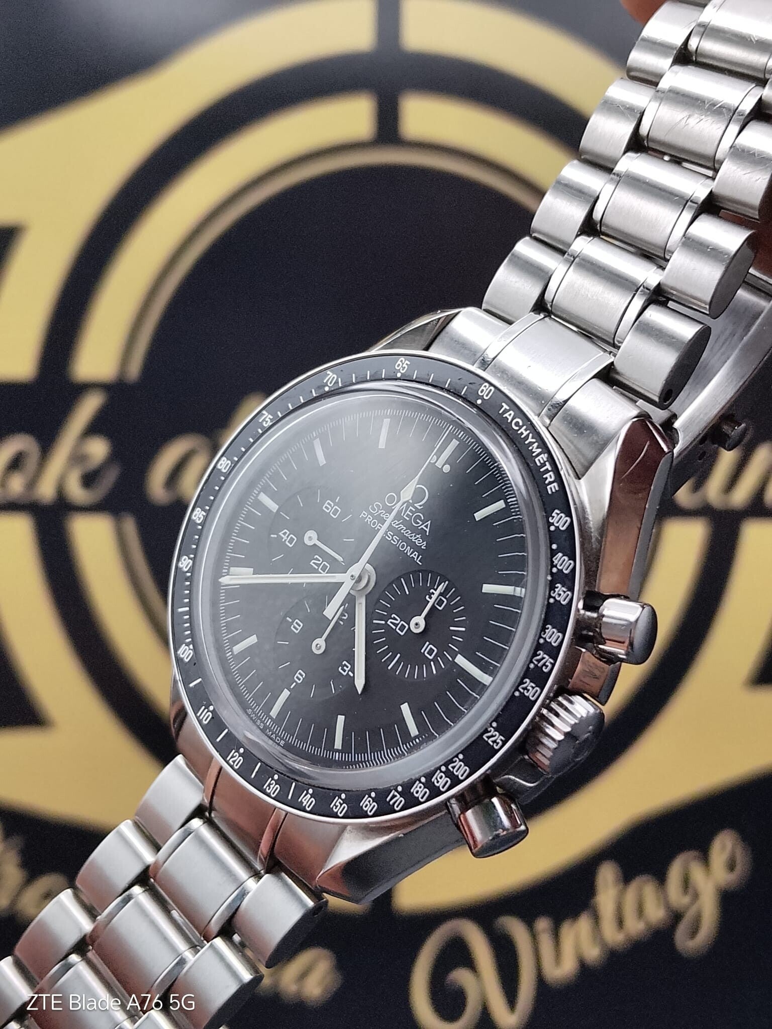 Omega Speedmaster Moonwatch cronografo acciaio 3573.50.00 (fondello a vista)