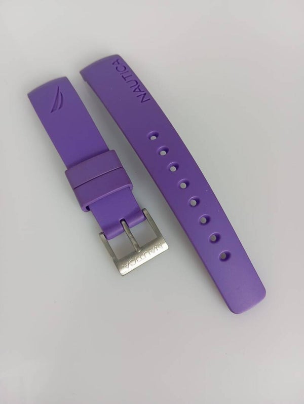Cinturino orologio Nautica 18mm Gomma Viola