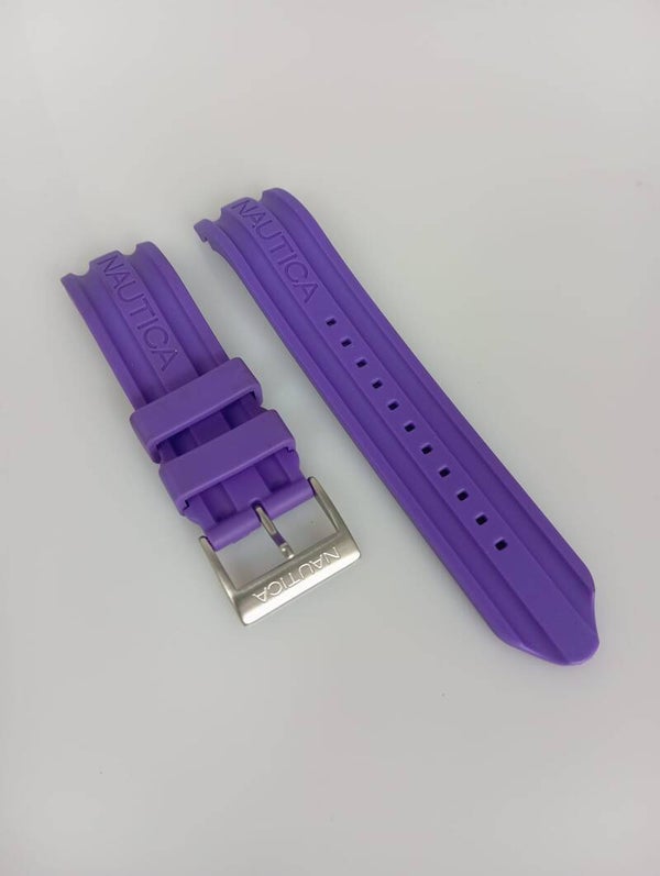 Cinturino orologio Nautica 22mm viola in gomma