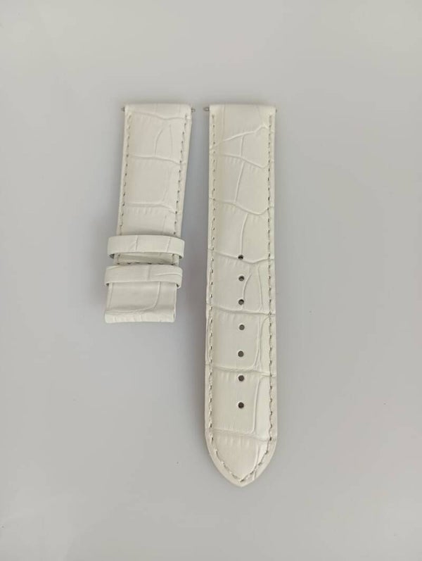Cinturino orologio Nautica Pelle 22mm Coccodrillo Bianco