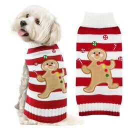 Striped Gingerbread Christmas Jumper