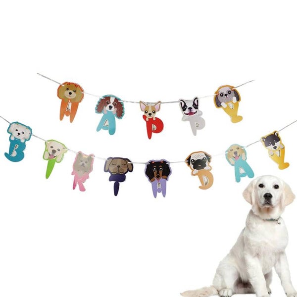 Dog Happy Birthday Banner