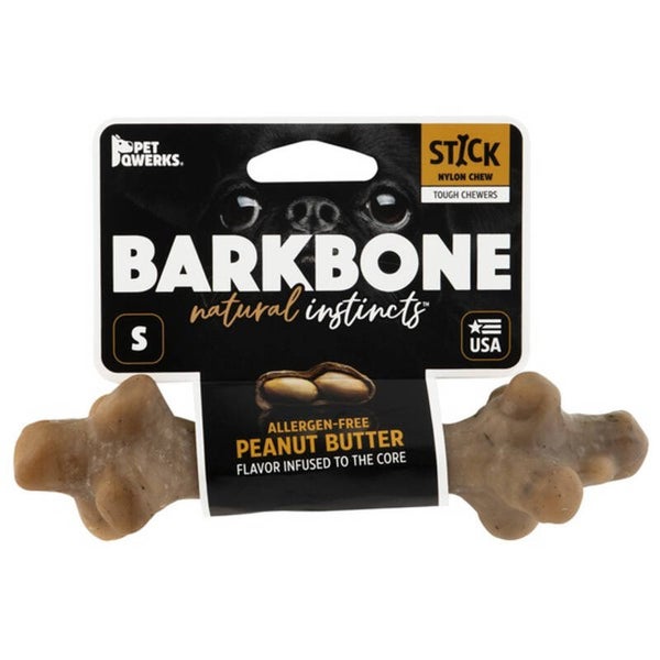 Pet Qwerks Stick BarkBone Peanut Butter Small