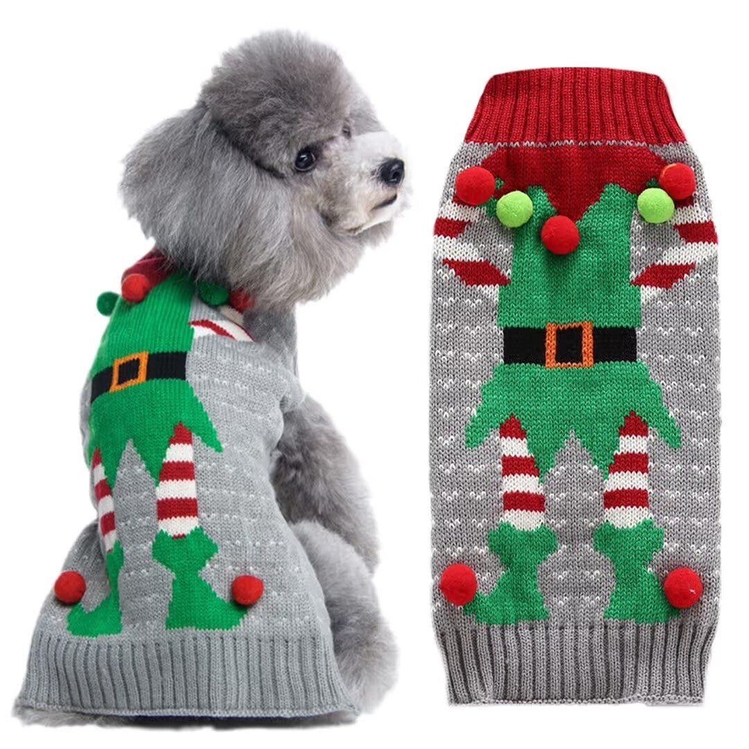 Grey Elf Body Christmas Jumper