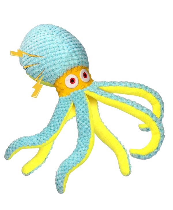 Squeaky Octopus Plush Dog Toy