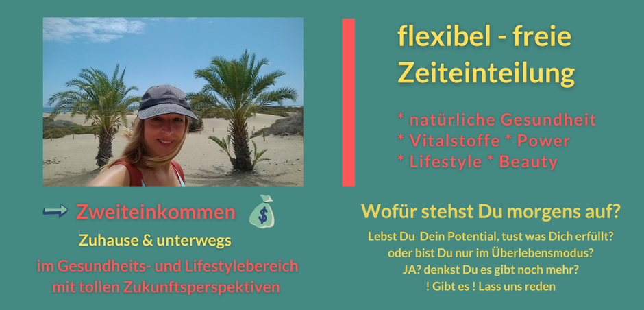 Zweiteinkommen ortsunabhängig im Gesundheits- und Lifestylebereich, Zukunftsperspektiven