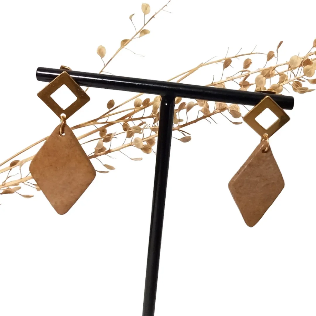 Licht bruin -  RVS goud