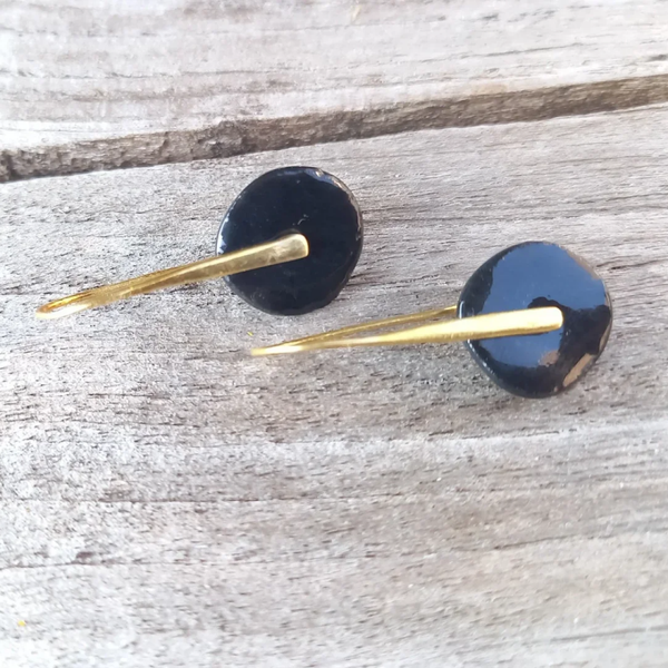 Zwart porselein - vermeil goud