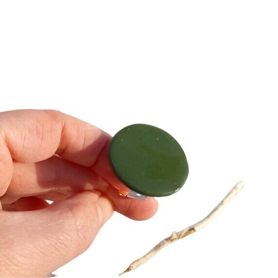 Groene ronde verstelbare grote ring