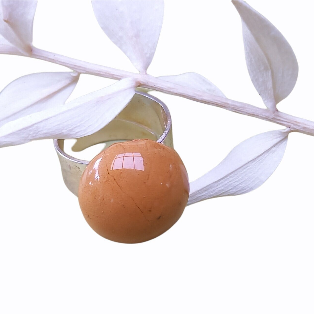 Oker gele - verstelbare ring