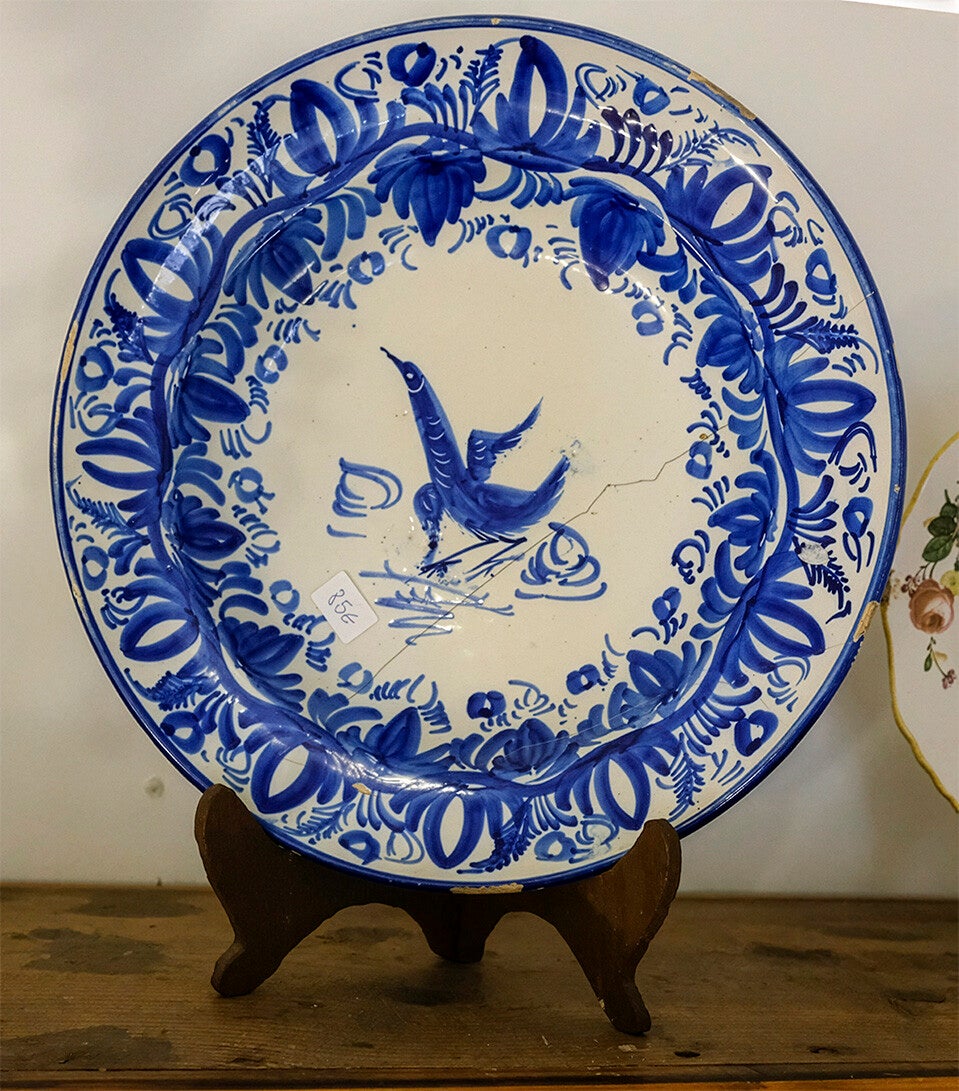 Plato Manises Azul